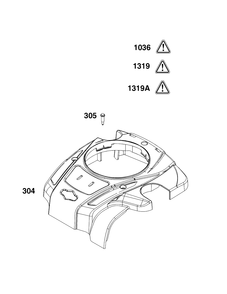 Blower Housing Group Diagram and Parts List for 93J02-0118-H1  Briggs and Stratton Engine